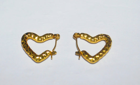 Anti Tarnish Heart Earrings | Stylish Artificial Jewellery for Women & Girls