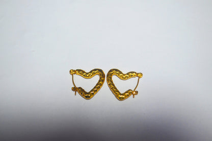 Anti Tarnish Heart Earrings | Stylish Artificial Jewellery for Women & Girls