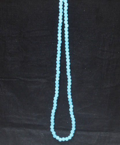 Sky Blue glass beads 8mm - (Pack of 5)
