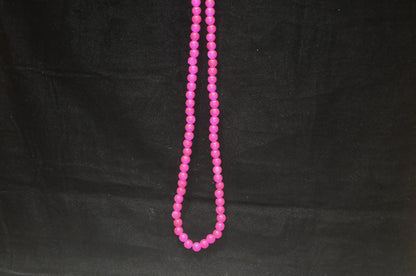 Pink glass beads 8mm - (Pack of 5)