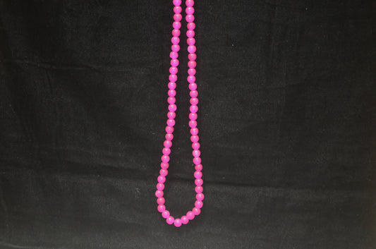 Pink glass beads 8mm - (Pack of 5)