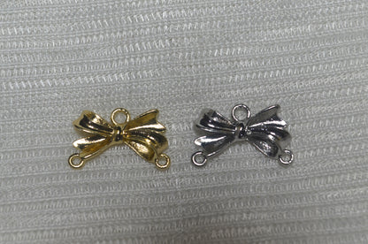 Anti-Tarnish Bow charm - Available in Gold & Silver