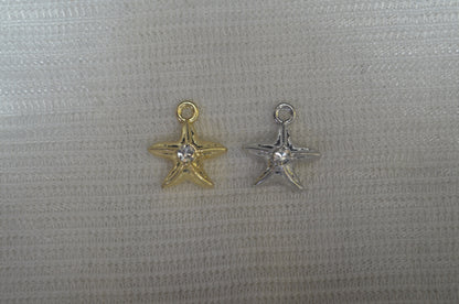 Anti-Tarnish Star Fish charm - Available in Gold & Silver