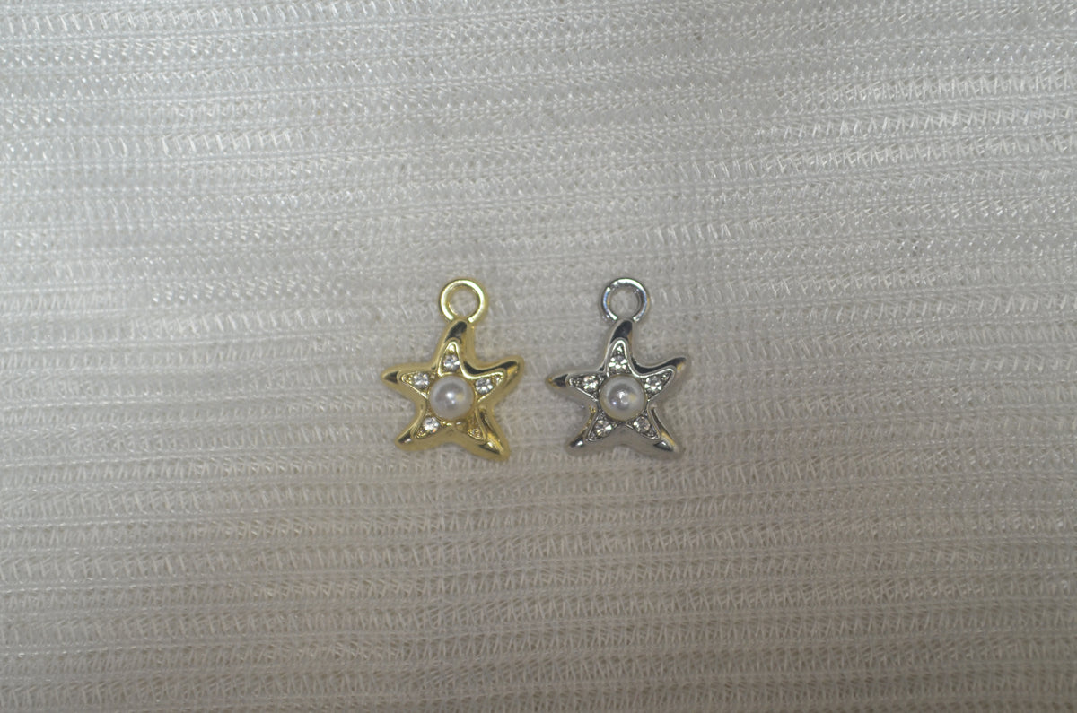 Anti-Tarnish Star charm - Available in Gold & Silver