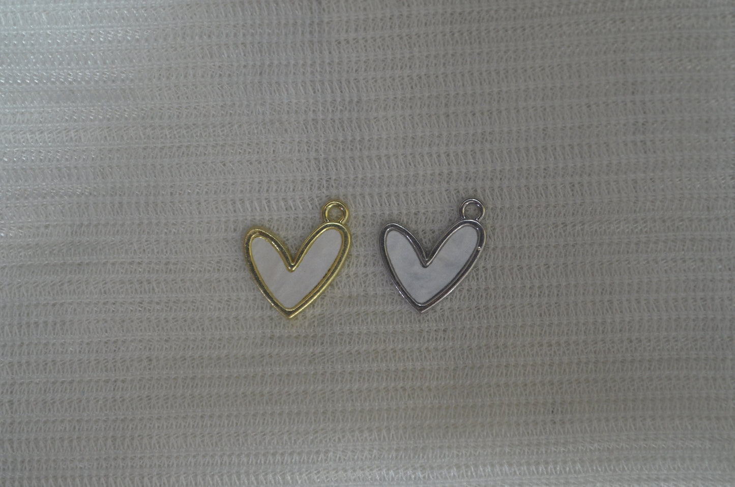 Anti-Tarnish lovely Heart charm - Available in Gold & Silver