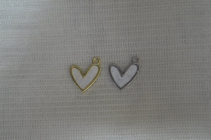 Anti-Tarnish lovely Heart charm - Available in Gold & Silver