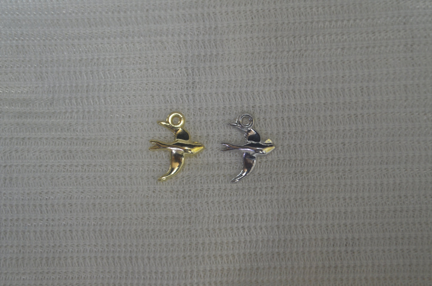 Anti-Tarnish Bird charm - Available in Gold & Silver