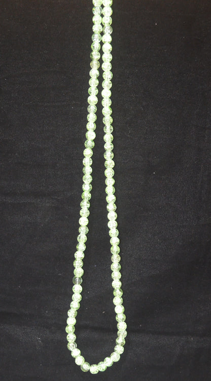Crackle Glass Beads - 26cm Strings, Pack of 5