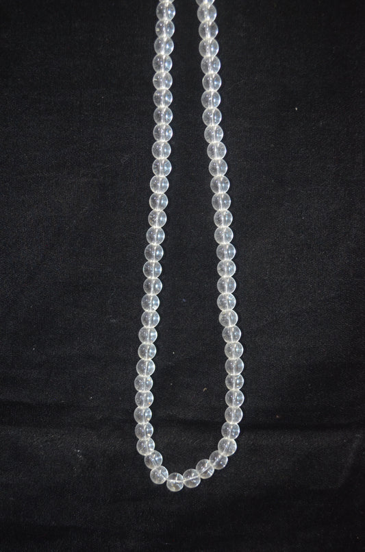 Clear glass beads 8 mm (Pack of 5)