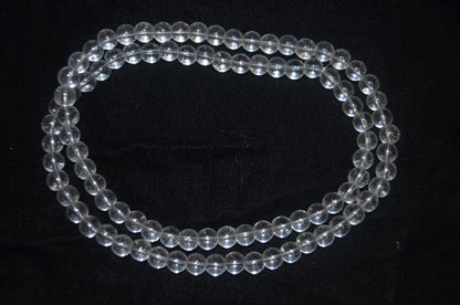 Clear glass beads 8 mm (Pack of 5)