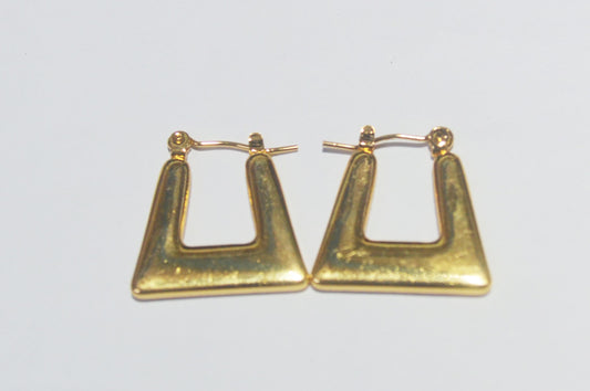 Stylish Gold Geometric Earrings with Anti-Tarnish Coating