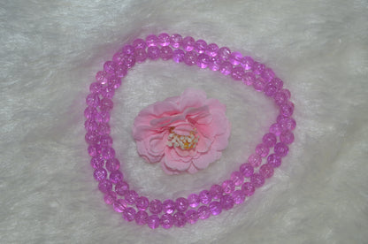 Crackle Glass Beads - 26cm Strings, Pack of 5