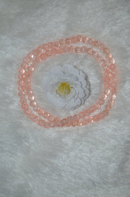 Crackle Glass Beads - 26cm Strings, Pack of 5
