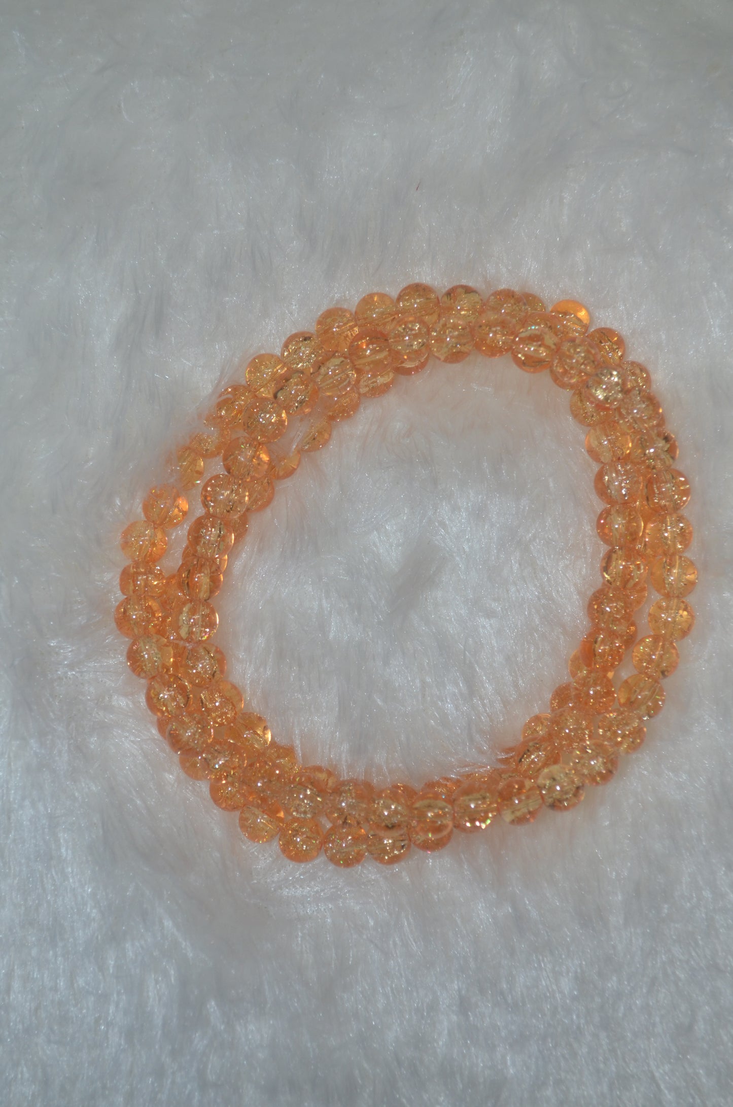 Crackle Glass Beads - 26cm Strings, Pack of 5