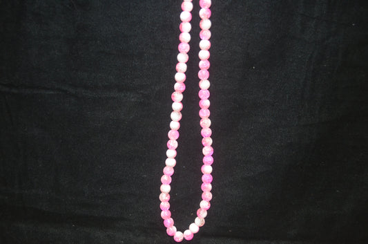 Dual-tone color Crackle Glass Beads - 26cm Strings, Pack of 5