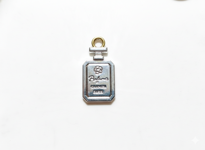 NAGNESHI Elegant Silver Perfume Bottle Pendants Charms Metal Pendant for Jewelry Making