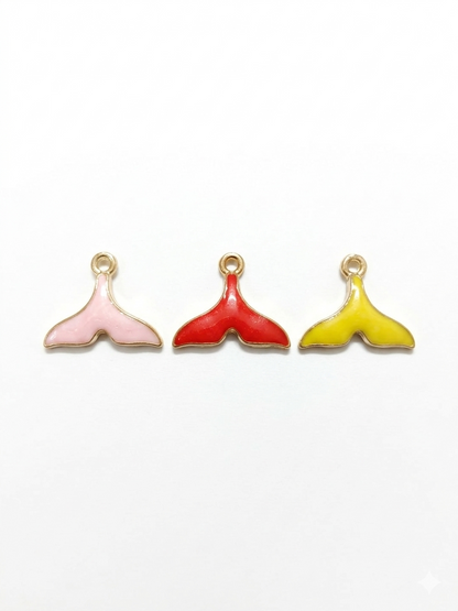 Whale Tail Charms | Mermaid Tail | Fish Tail | Enamel Charms
