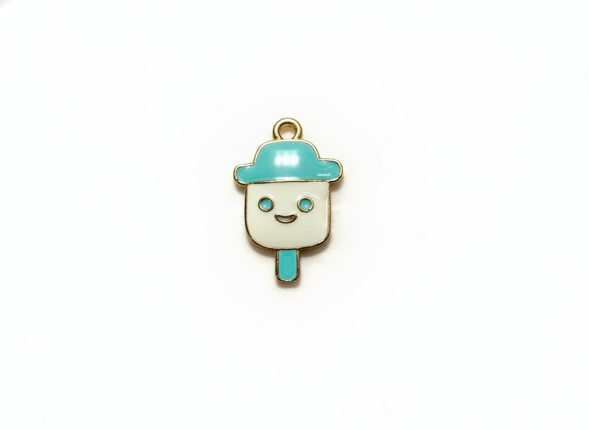 Blue Ice Cream Charms | Enamel Charms