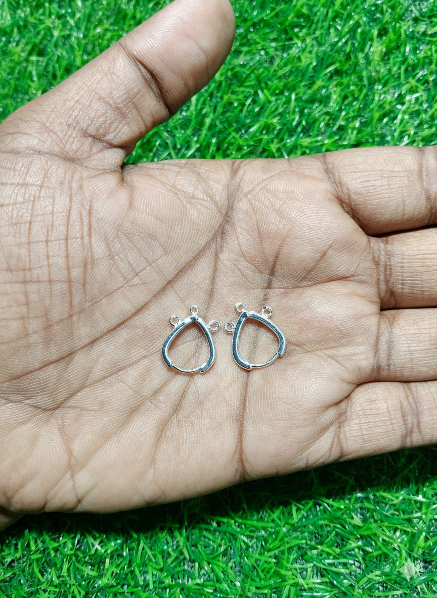 Anti-Tarnish 18K Gold & Silver Plated Teardrop Baali
