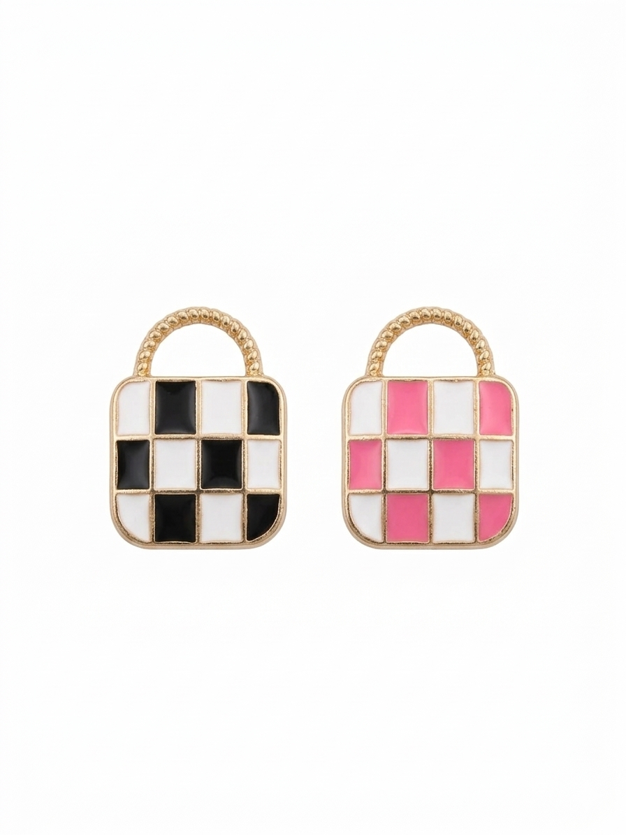 Check Handbag Charms | Enamel Charms | Bag Charms