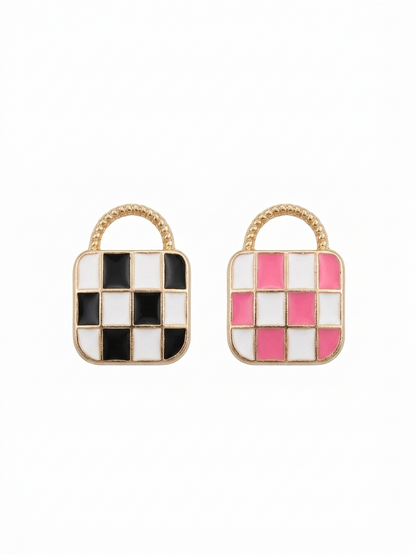 Check Handbag Charms | Enamel Charms | Bag Charms
