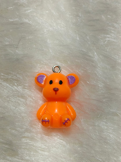 Mini 'LOVE' Teddy Bear Pendant Charm. Comes with pack of 7