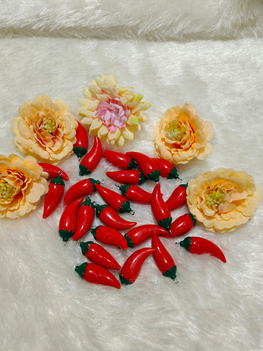 Red Chili Pepper Charm for Kids comes in pack of 10
