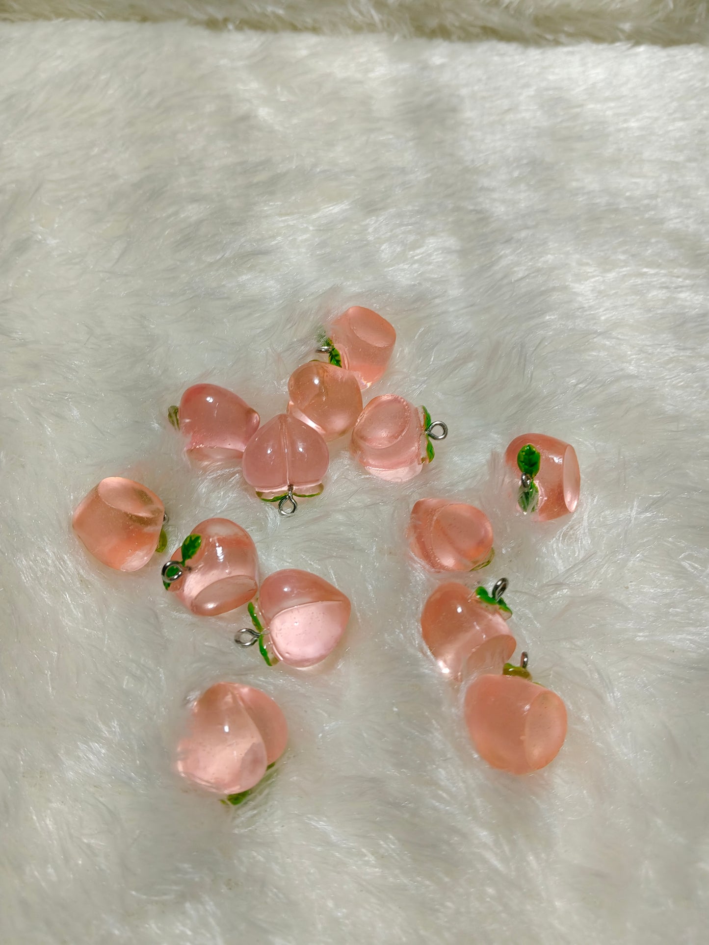 Pink Peach Craft Charms for Kids comes in pack of 10