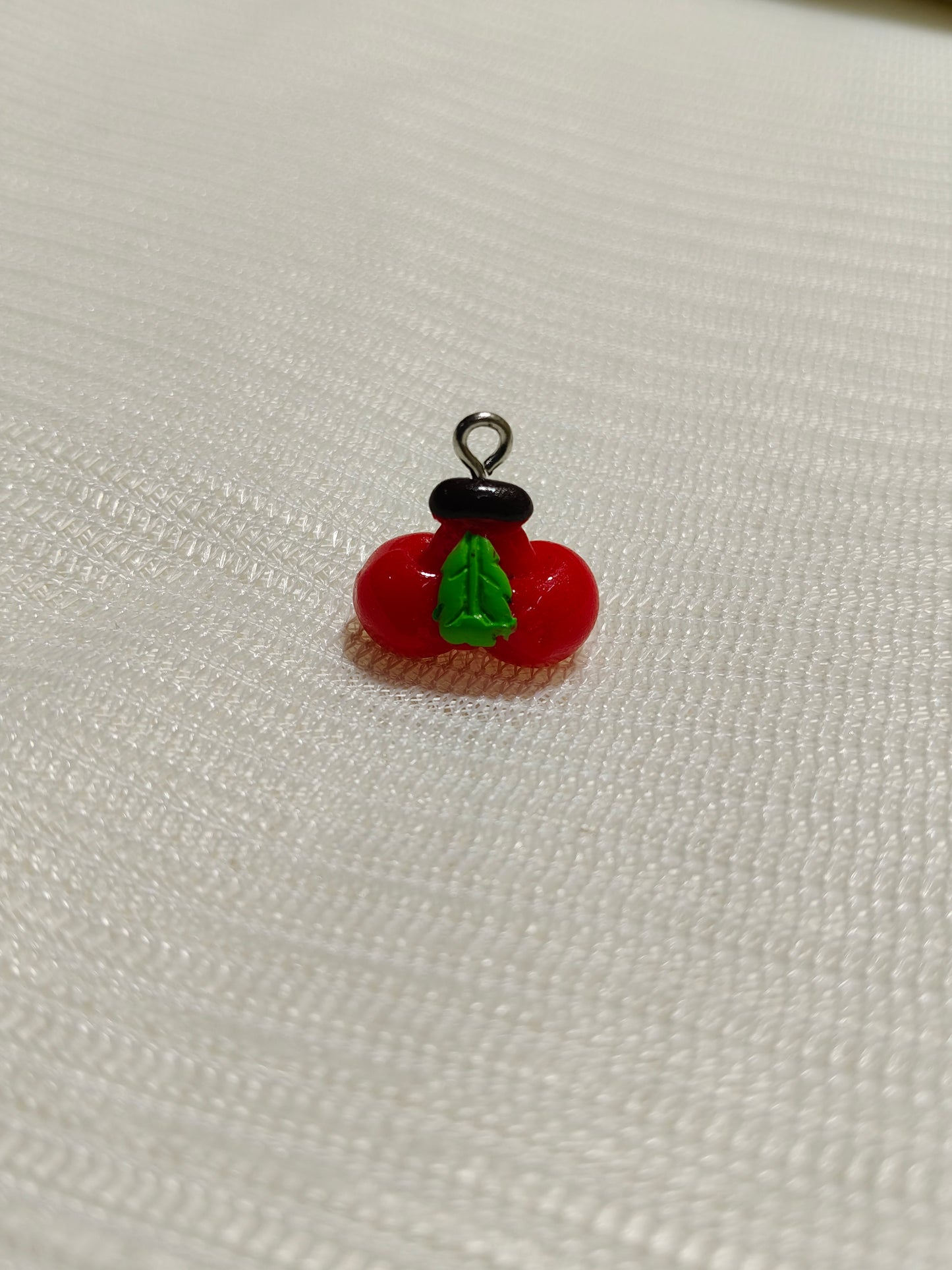 10-Pack Glossy Red Mini Apple/Pumpkin Charms (Set of 10)