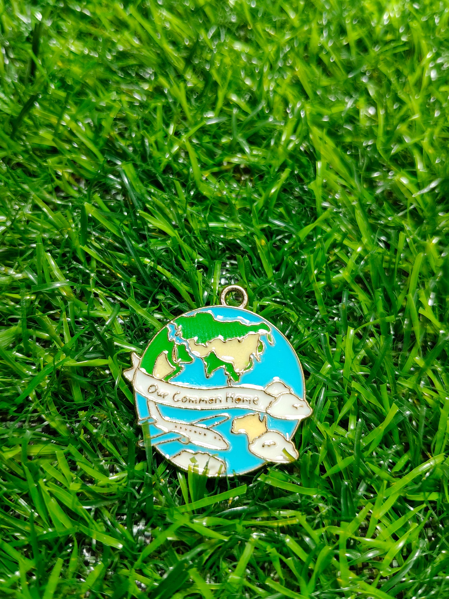 Enamel Globe Charm