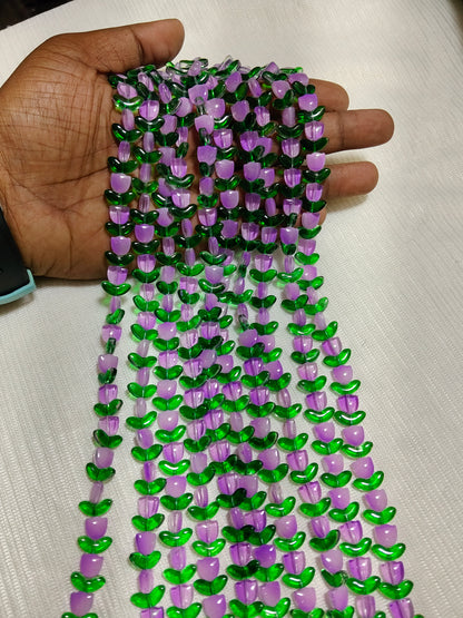 Tulip Glass Beads