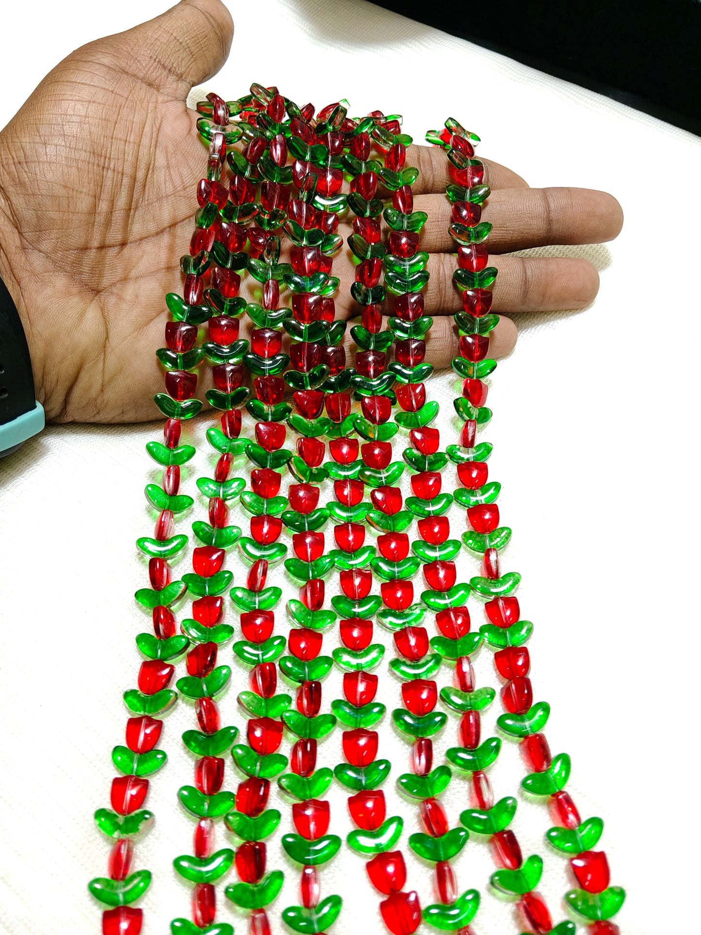 Tulip Glass Beads