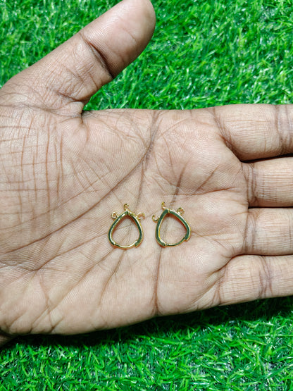 Anti-Tarnish 18K Gold & Silver Plated Teardrop Baali