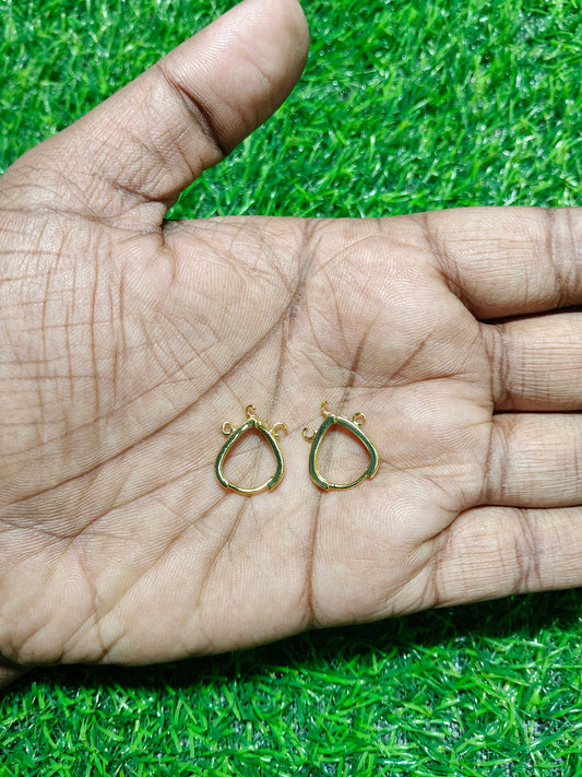 Anti-Tarnish 18K Gold & Silver Plated Teardrop Baali