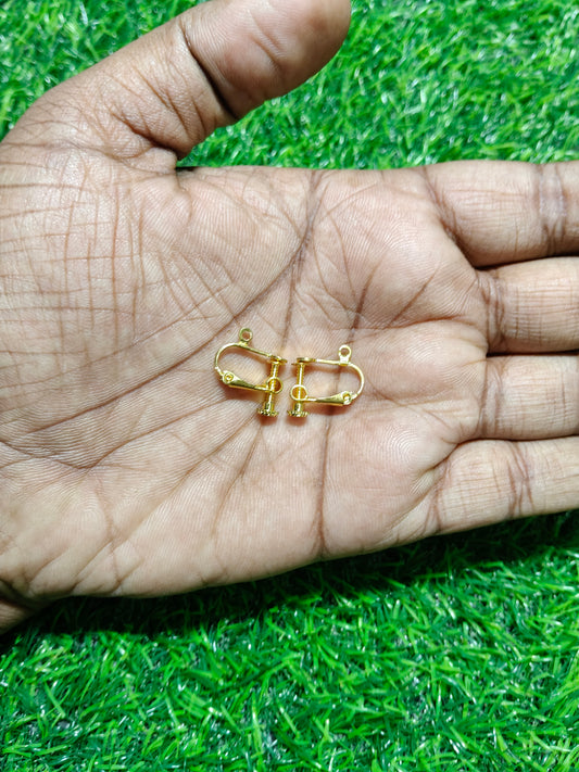 Anti-Tarnish 18K Gold & Silver Plated Leverback Earring Hooks (Jewelry Making Findings)