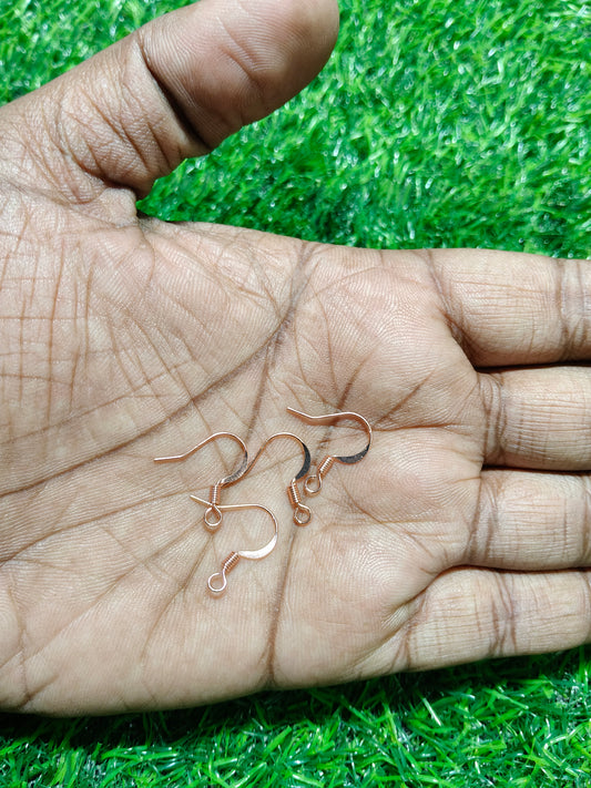 Anti-Tarnish Copper Tone Fish Hook Ear Wires (Pack of 50 Earring Findings)