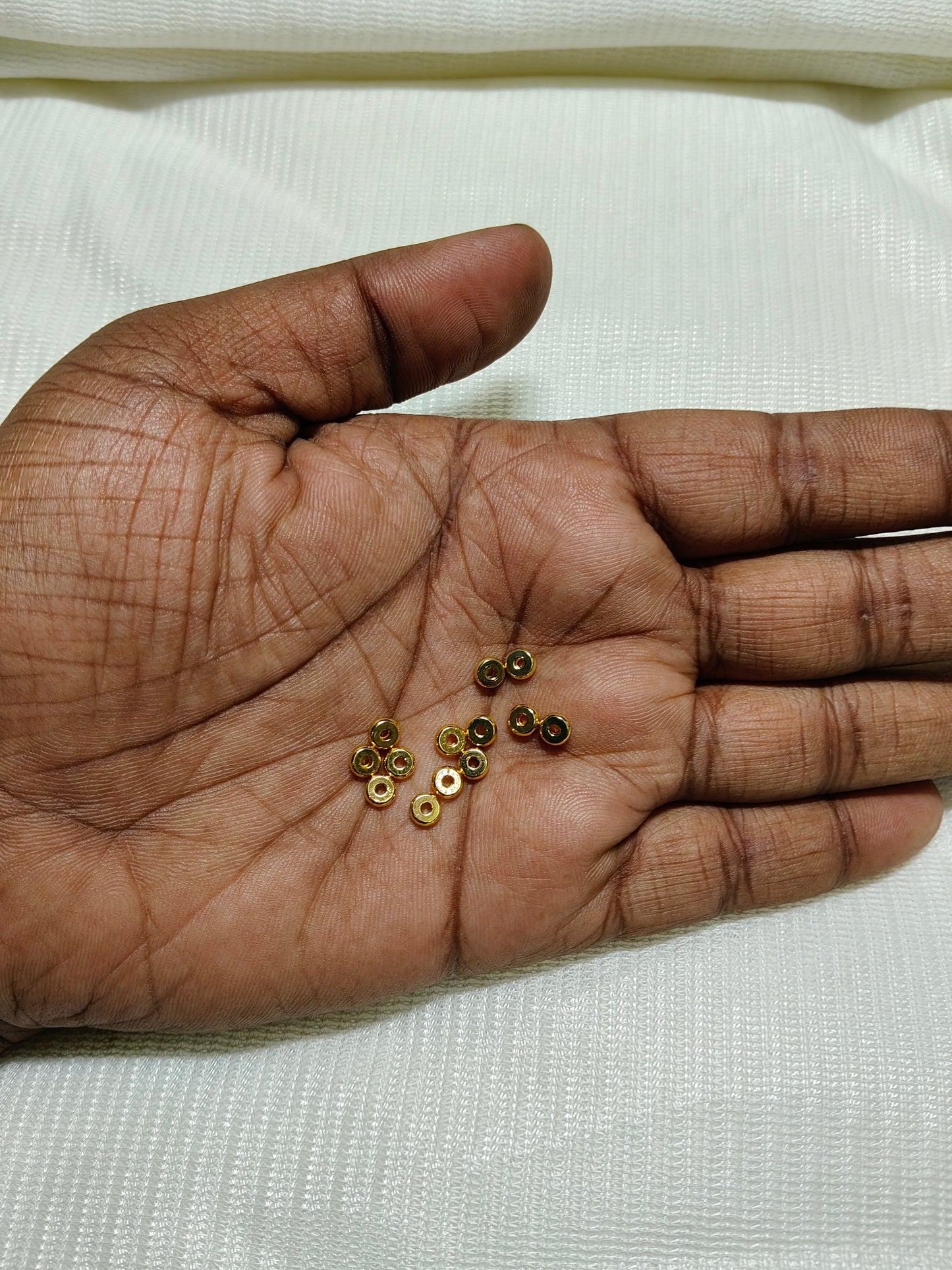 Anti-Tarnish 18K Gold Plated Round Spacer Beads (Pack of 20)