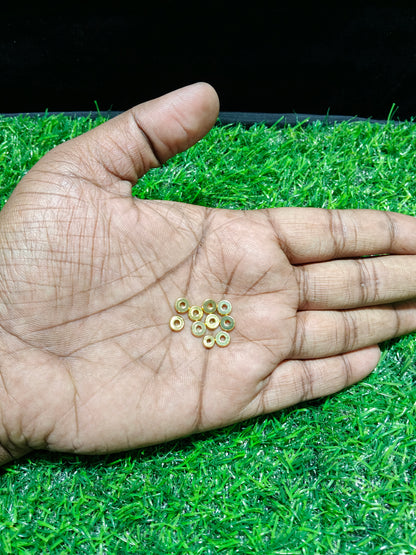 6mm Anti-Tarnish 18K Gold Plated Round Spacer Beads (Pack of 20)