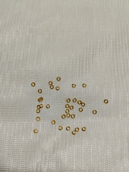 Anti-Tarnish 18K Gold Plated Jump Rings (Pack of 100)
