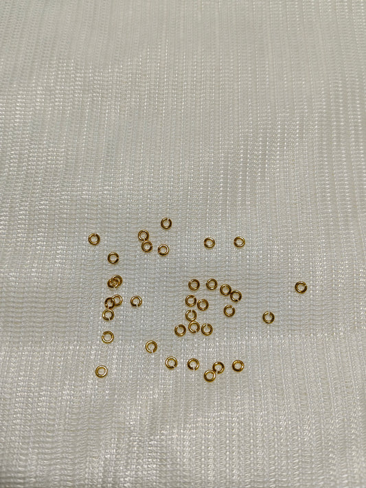 Anti-Tarnish 18K Gold Plated Jump Rings (Pack of 100)