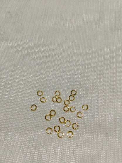 Anti-Tarnish 18K Gold Plated Jump Rings (Pack of 100)