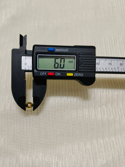 6mm Anti Tarnish 18k gold plated round bead (Pack of 100)