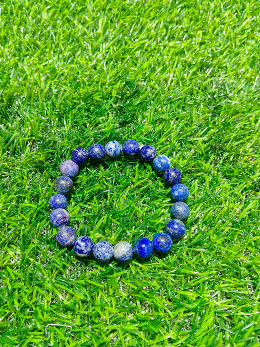 Lapis Lazuli Gemstone Beaded Bracelet
