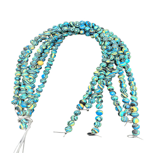 Elegant 8mm glass printed Beads