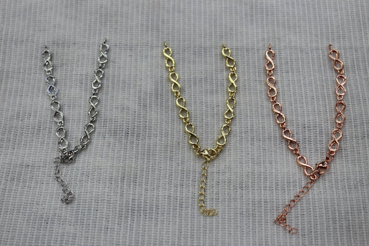 Rakhi  Infinity Luxury Bracelet 18k Gold Plating With Adjustable Lock