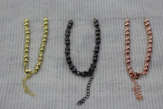 bracelate Anti tarnish Heart Shape with Adjustable