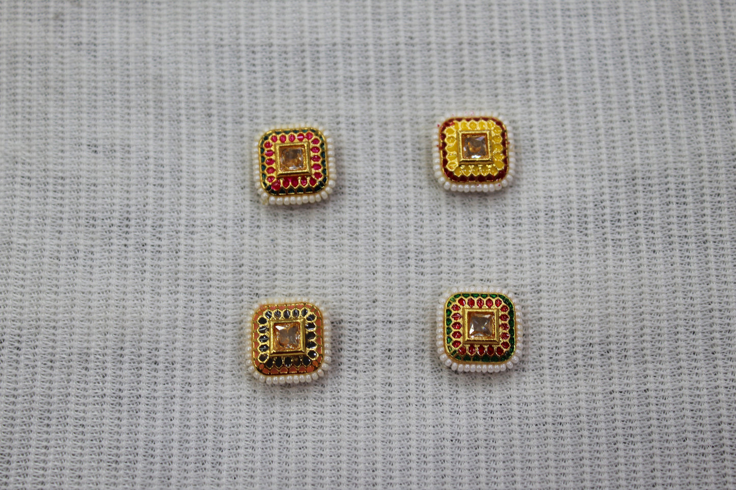Meenakari Raw Material Loose Beads Spacers, Connectors, Components for Jewellery Making |Size