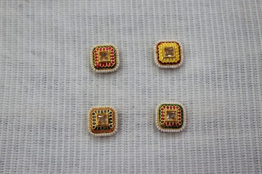 Meenakari Raw Material Loose Beads Spacers, Connectors, Components for Jewellery Making |Size