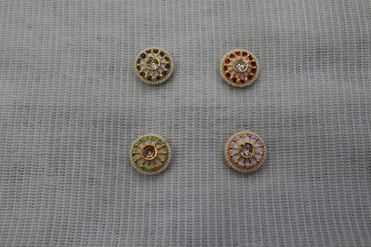 Meenakari Raw Material Loose Beads Spacers, Connectors, Components for Jewellery Making |Size