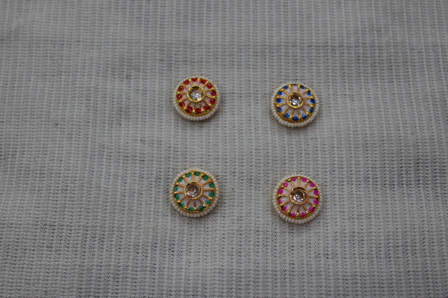 Meenakari Raw Material Loose Beads Spacers, Connectors, Components for Jewellery Making |Size